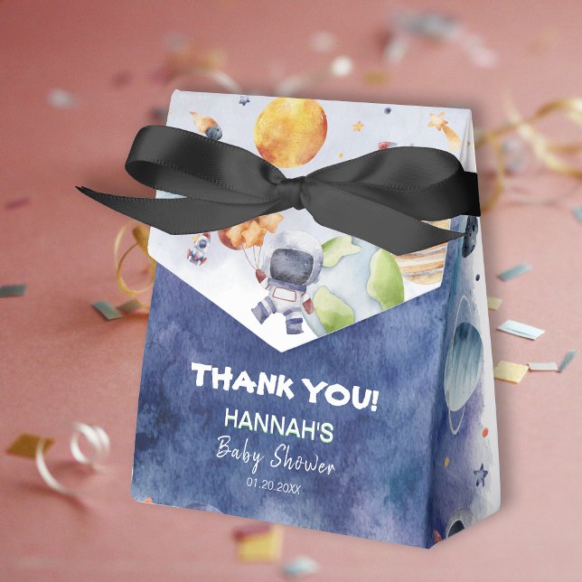 Ballotins Astronaut Espace extra-atmosphérique Baby shower d (Astronaut Outer Space Boy Baby Shower Party Favor Box)