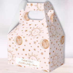 Ballotins Au-dessus du Baby shower céleste de la lune Boho