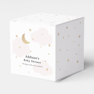 Ballotins Au-dessus du Baby shower rose lune