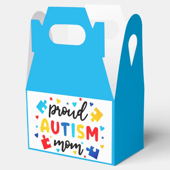 Ballotins Autisme - Boîte cadeau à rabat (Ouvert)