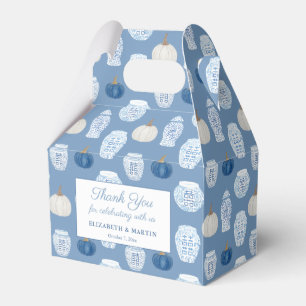 Ballotins Automne Chinoiserie Blue Citrouille Wedding shower
