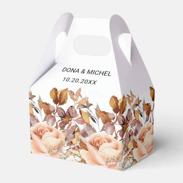 Ballotins Automne Feuilles Russe Pays Boho Mariage (Verso)