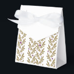 Ballotins Autumn Leaf Favor Box Set<br><div class="desc">Add a touch of natural elegance to your events with the Autumn Leaf Favor Box Set. This set of ten tent-style boxes features a charming design of stylized leaves in warm olive and soft purple tones, accented with delicate berries, making it perfect for fall weddings, Halloween parties, or seasonal celebrations....</div>
