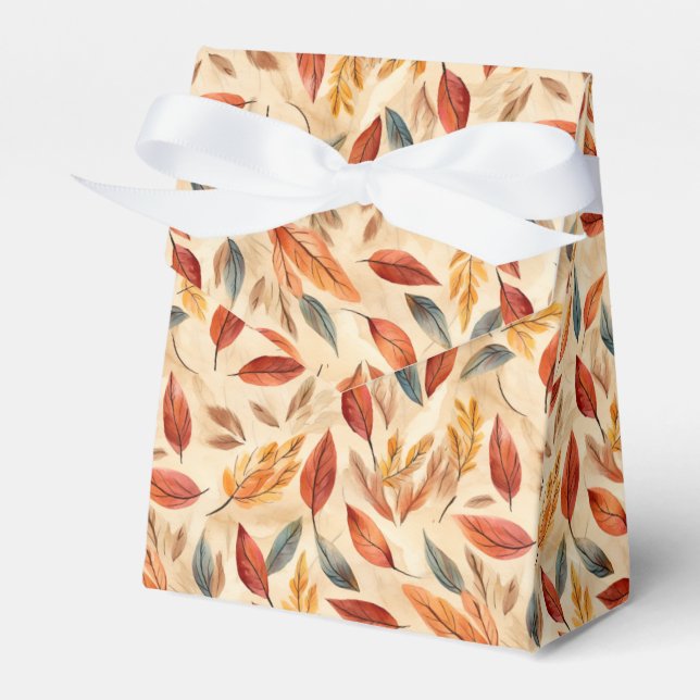 Ballotins Autumn Leaves Favor Gift Box (Verso)