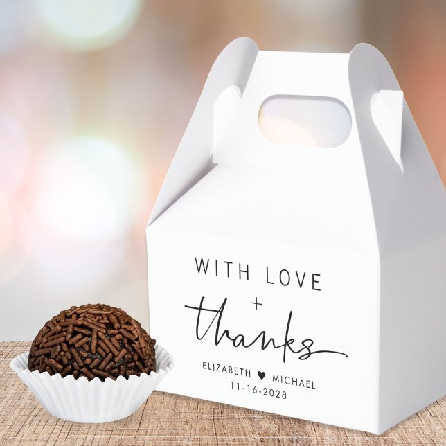 Ballotins Avec Amour Et Merci Mariage (Créateur téléchargé)