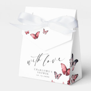 Ballotins Avec amour Papillon Fantaisie Rose Merci