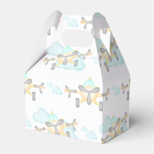 Ballotins Avion Jaune Enfants Vol d'aviation Anniversaire (Verso)