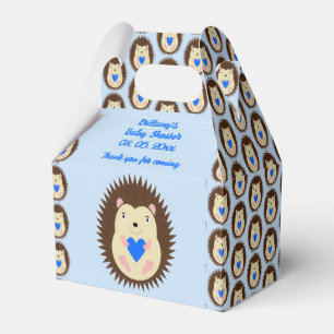 Ballotins Baby Boy Blue Heart Hérisson Baby Shower