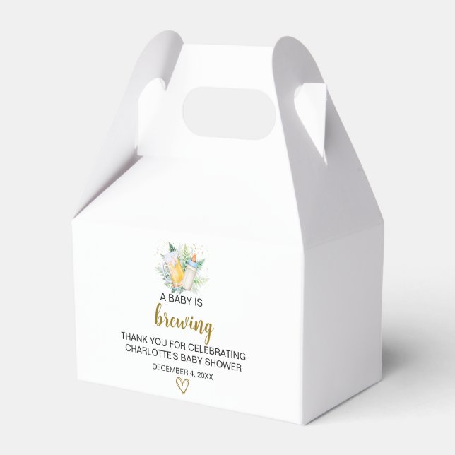 Ballotins Baby Boy brasse Thème Gable Box (Verso)