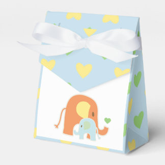 Ballotins Baby Boy Elephant Shower Favor Box