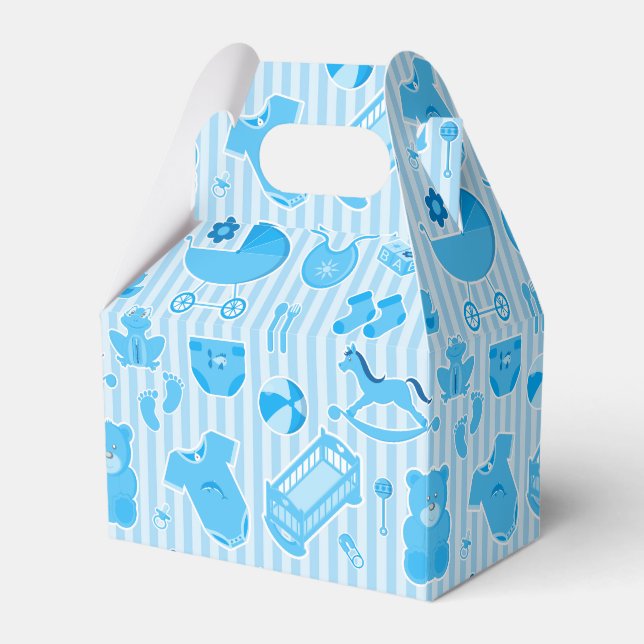 Ballotins Baby Boy Things Motif Blue (Verso)