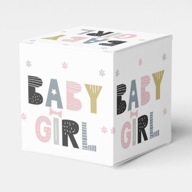Ballotins Baby Girl mignonne Girly boîte cadeau (Verso)