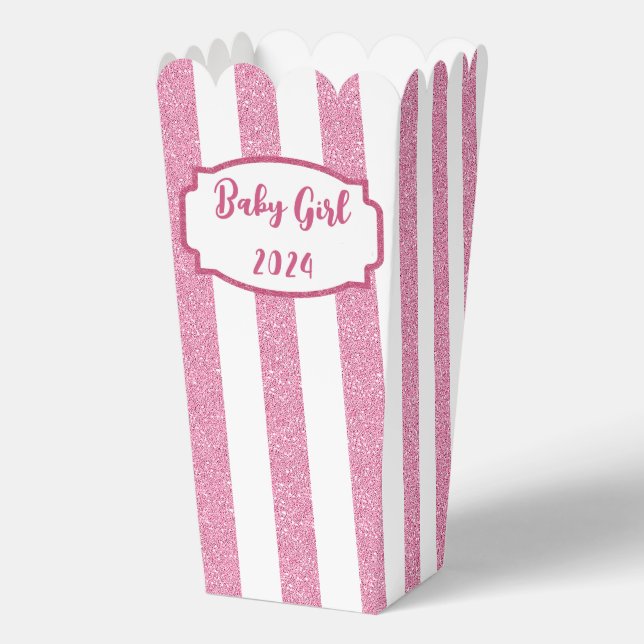 Ballotins Baby Girl Popcorn Box Ballotin (Recto)