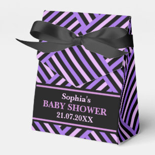 Ballotins Baby shower à rayures mignon Monogram