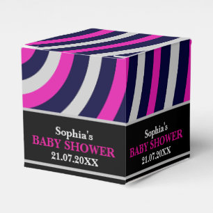 Ballotins Baby shower à rayures mignon Monogram