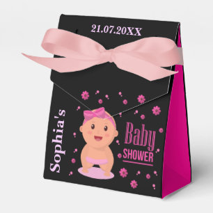 Ballotins Baby shower à rayures mignon Monogram