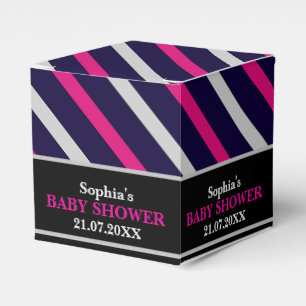 Ballotins Baby shower à rayures mignon Monogram