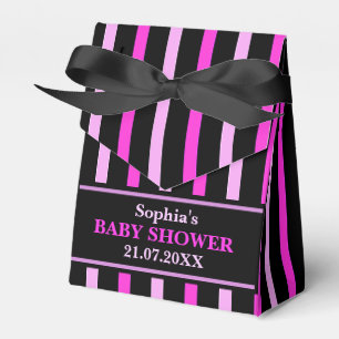 Ballotins Baby shower à rayures mignon Monogram