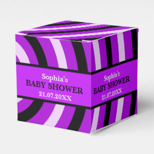 Ballotins Baby shower à rayures mignon Monogram