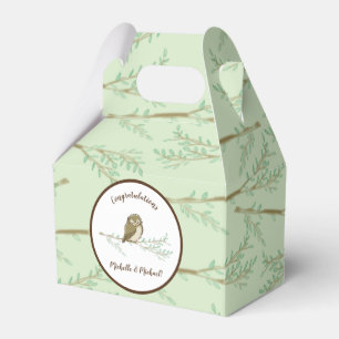 Ballotins Baby shower animal de Owl Woodland