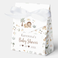 Baby Shower aquarelle Safari Bohème