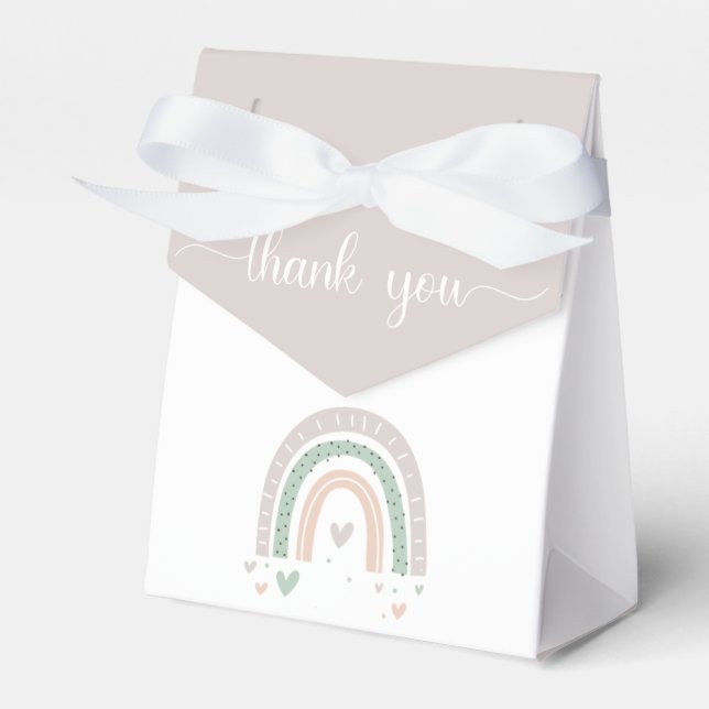 Ballotins Baby shower arc-en-ciel Boho (Verso)