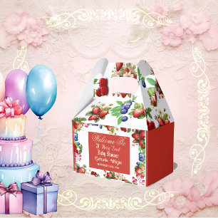 Ballotins Baby shower aux fraises rouges   Blue Berry Sweet