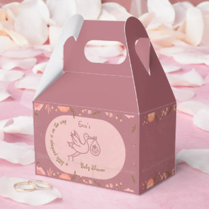Ballotins Baby shower-bébé sur la cigogne