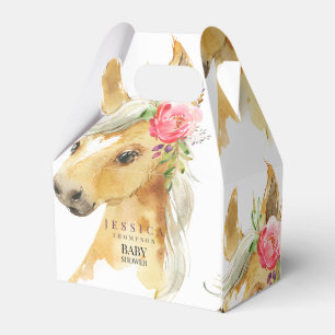 Ballotins Baby shower blanc rose