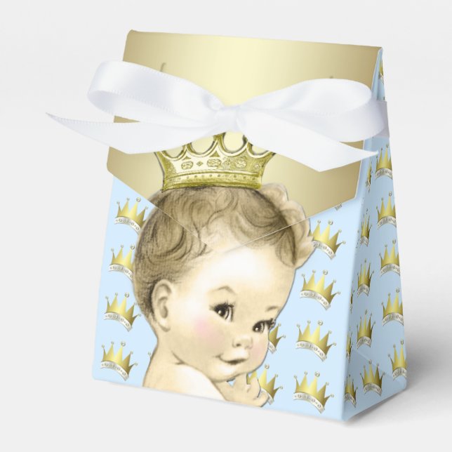 Ballotins Baby shower Bleu Bleu et Or (Verso)