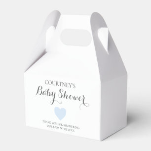 Ballotins Baby shower Bleu Coeur Simple