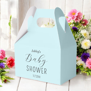 Ballotins Baby shower bleu minimaliste garçon