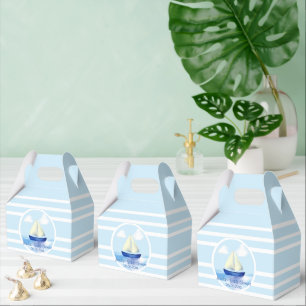 Ballotins Baby shower Blue Sailboat personnalisé