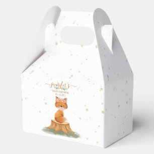 Ballotins Baby Shower Bohème Renard Floral de la Forêt Scrip