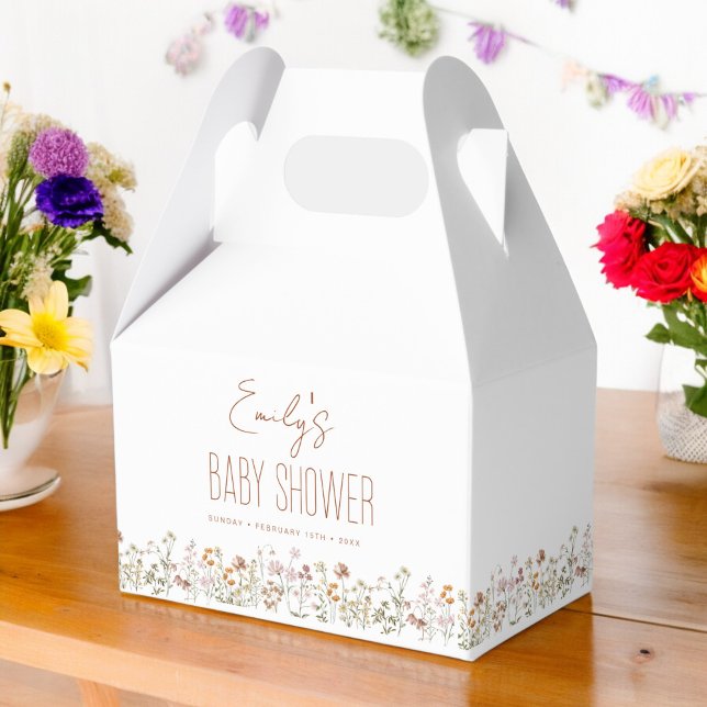 Ballotins Baby shower Boho Fleur sauvage En Terracotta En Fl (Créateur téléchargé)