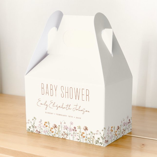 Ballotins Baby shower Boho Fleur sauvage En Terracotta En Fl (Créateur téléchargé)