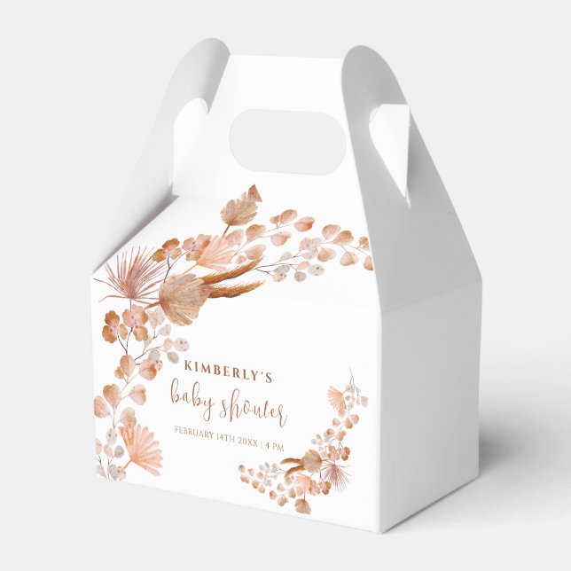 Ballotins Baby shower Boho petit Fleur sauvage neutre pour l (Verso)