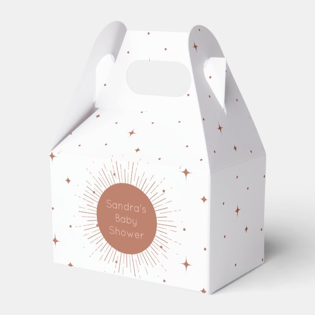 Ballotins Baby shower Boho Sun Terracotta (Verso)