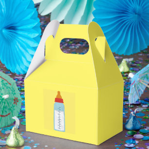 Ballotins Baby shower bouteille Ballotin jaune