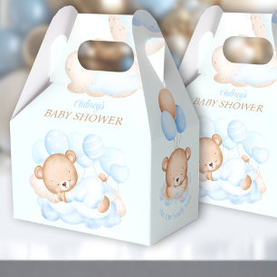 Ballotins Baby shower Boy Blue Beige Bear Ballotin