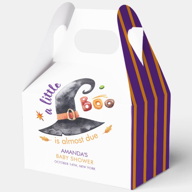 Ballotins Baby shower Casquette de sorcière de petit garçon  (Recto)