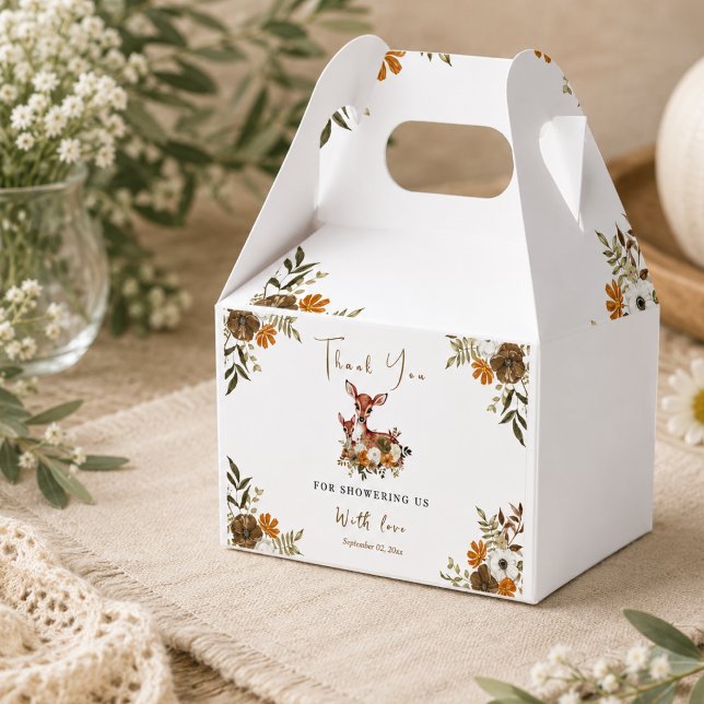 Ballotins Baby shower Cerf Bois Rustique (Créateur téléchargé)