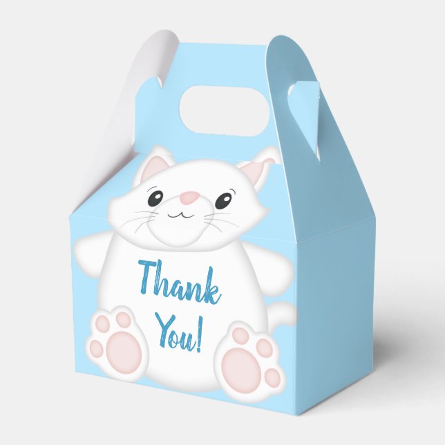 Ballotins Baby shower chat Kitty Blue (Verso)
