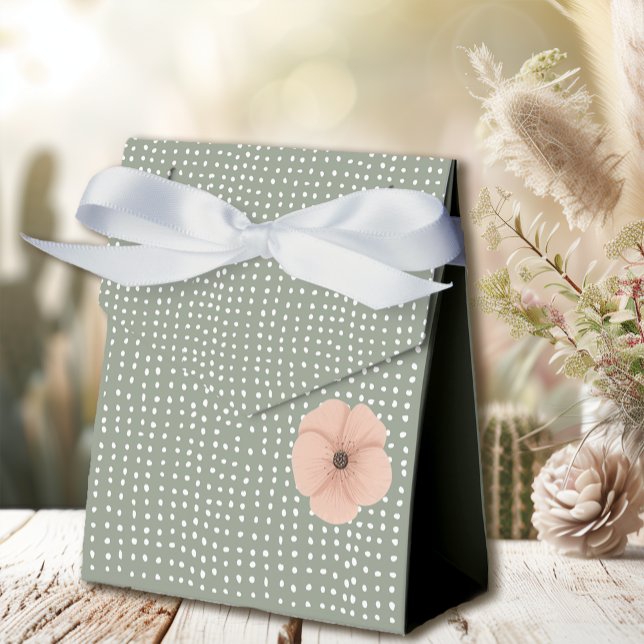 Ballotins Baby Shower Chic Désertique (Create memories with this beautiful desert chic favor box.)