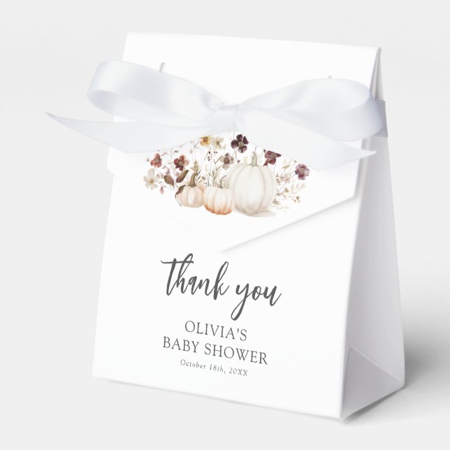 Ballotins Baby Shower Citrouille d'Automne (Verso)
