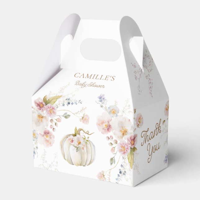 Ballotins Baby shower citrouille fille (Verso)