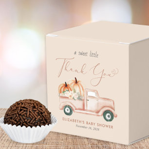 Ballotins Baby shower citrouille Merci d'aquarelle de camion