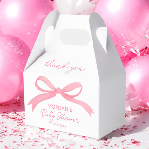Ballotins Baby shower d'aquarelle rose pâle