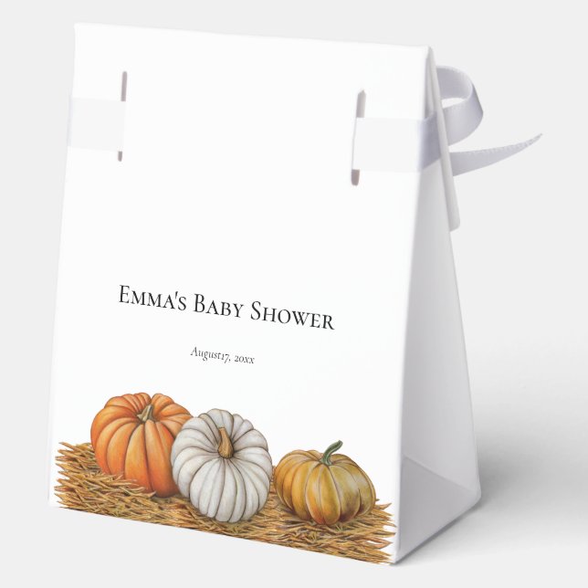 Ballotins Baby shower d'automne de Little Citrouille (Verso)