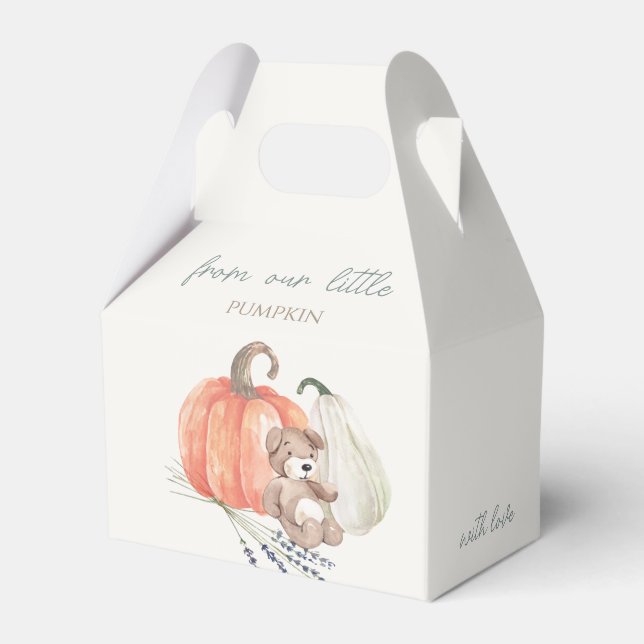 Ballotins Baby shower d'automne du petit Citrouille (Verso)
